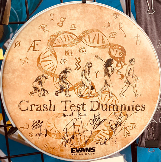 Real Drum Head with Sacred Alphabet Graphic (Autographed)