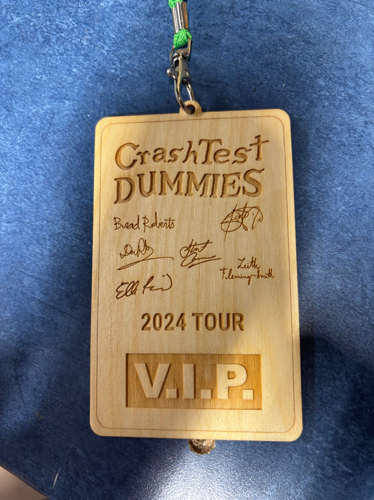 2024 VIP Laser Etched Autographed Tour Credential