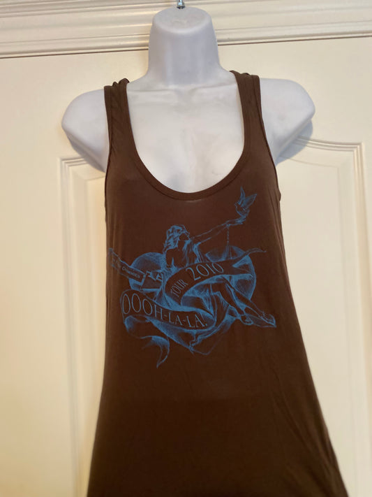 2010 Oooh La La! Tour Ladies Brown Tank Top